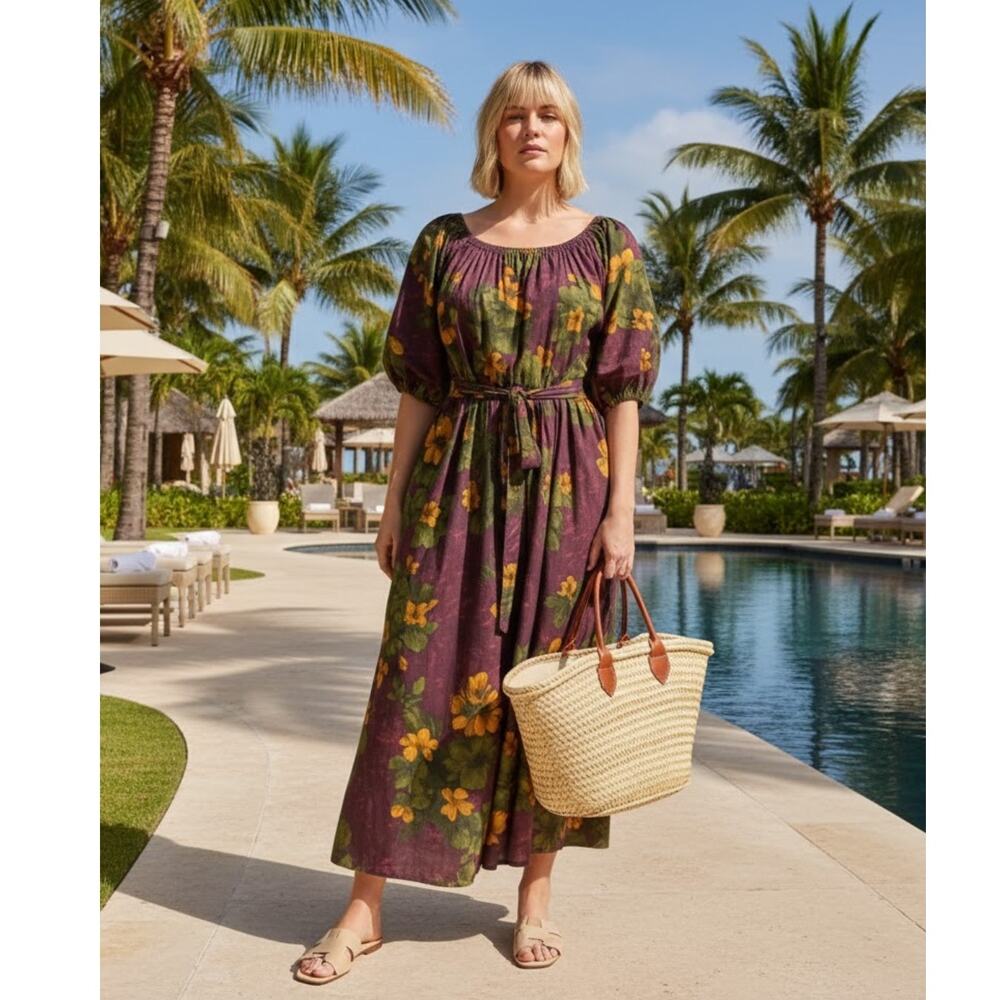 Merlette Madea Maxi Dress XS Purple NEW